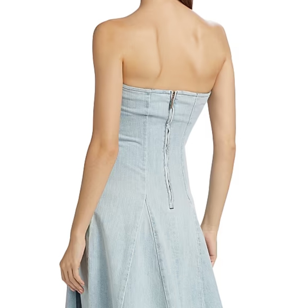 EB DENIM PLAYHOUSE DENIM MIDI DRESS XS NWT - Picture 12 of 13